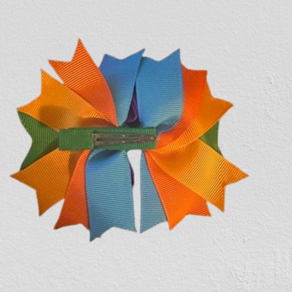 "Turtles" Bottle Cap Image Deluxe Bow (2) 5B2082 Handmade NWT Boutique - Picture 2 of 2